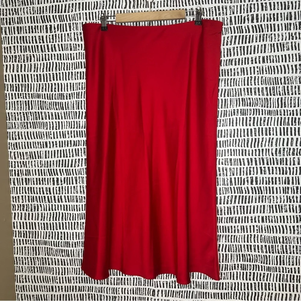 J. Crew Red A-Line Skirt